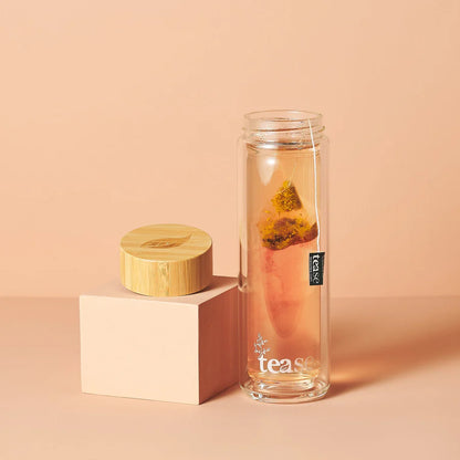 3 in 1 Sustainable Glass and Bamboo Tea Tumble