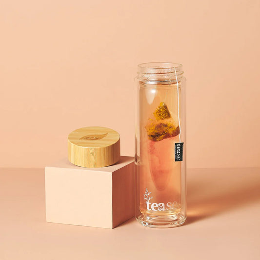 3 in 1 Sustainable Glass and Bamboo Tea Tumble