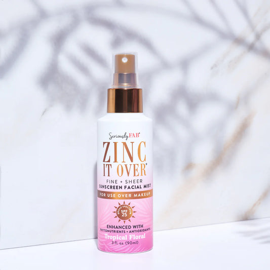 Seriously Fab Zinc it Over Sunscreen Mist.